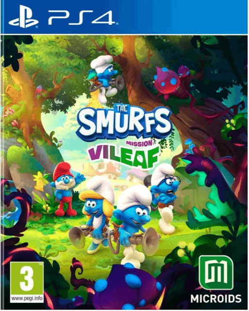The Smurfs Mission Vileaf box art for Playstation 4